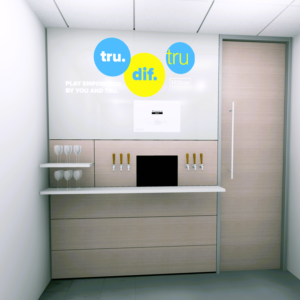 TendedBar countertop beverage automation unit in a restaurant back-of-house setting