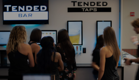 guests waiting in line to use TendedBar