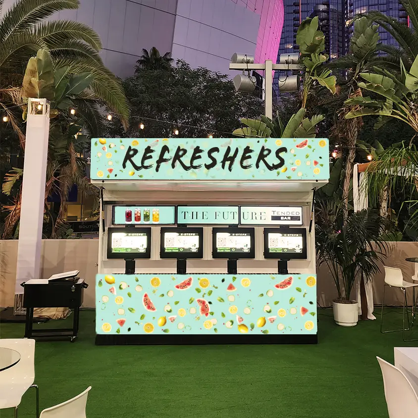 TendedBar self-service non-alcoholic beverage dispensing system for commercial venues