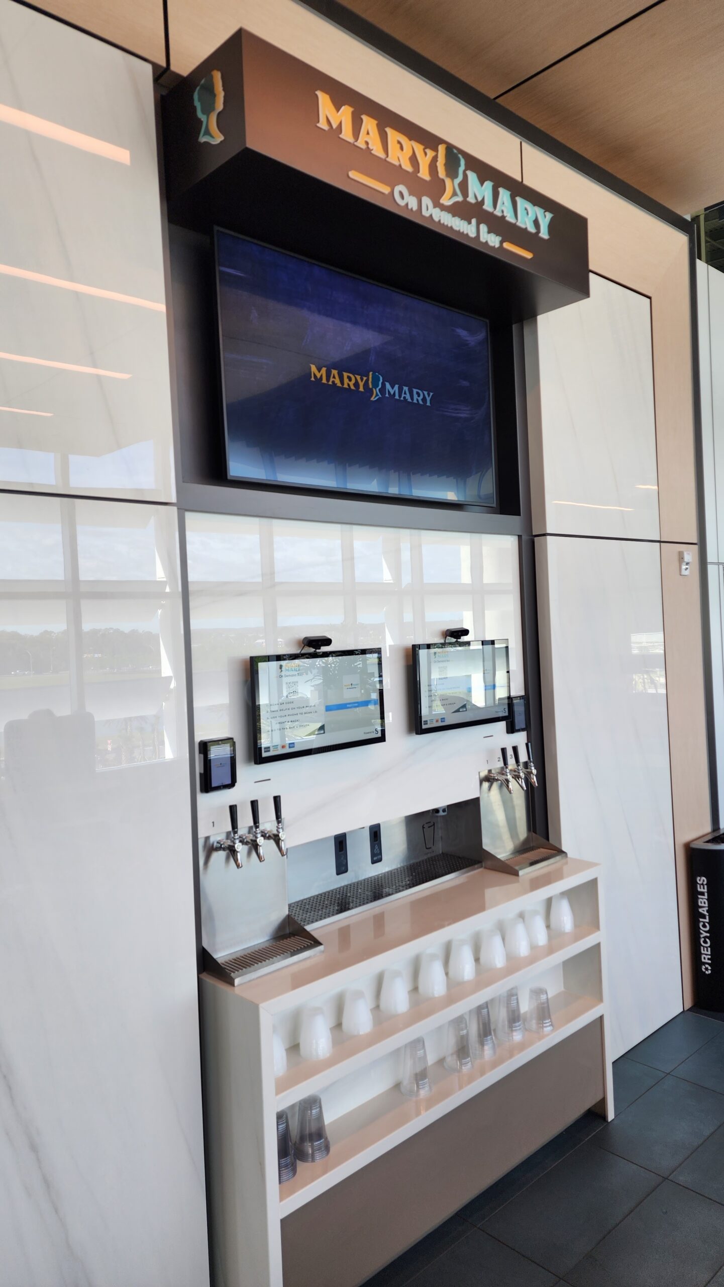 TendedBar automated beverage dispensing unit installed for commercial event use